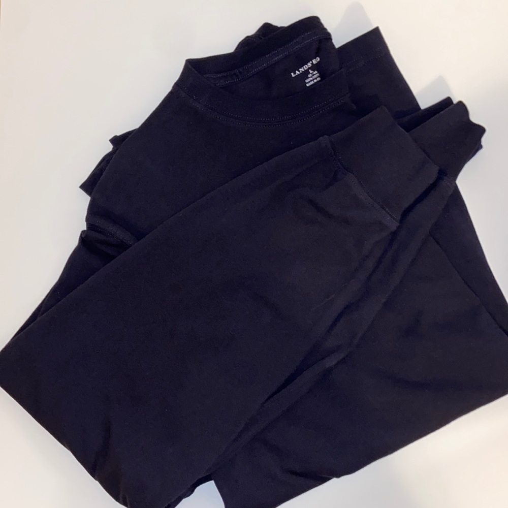 Men’s Lands’ End Midnight Blue Longsleeve